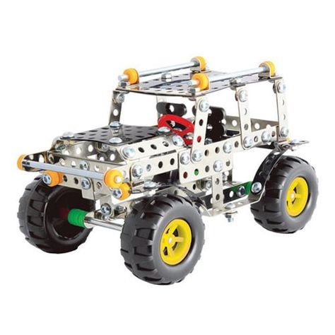 Steel Works 4x4 Truck Vehicle Erector Set, Real Steel, Metal Toys, 4x4 Trucks, Build Something, Preschool Outfits, Birthday Shopping, Toy Sets, New Toys