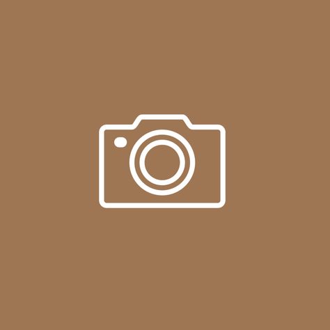 Camera Icon Brown Aesthetic, Brown Camera App Icon, Brown Photos Icon, Brown Camera Icon, Fall Camera Icon, Aesthetic Camera Icon, Camera Widget Icon, Brown Photo Icon, Camera Icon Aesthetic