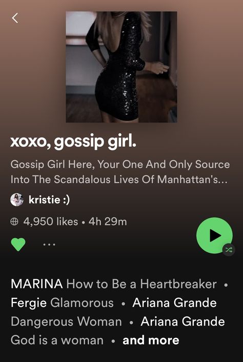 Gossip Girl Playlist, Ariana Grande Dangerous Woman, Dangerous Woman, Scandal, Gossip Girl, Ariana Grande, Feel Good, Songs, Feelings