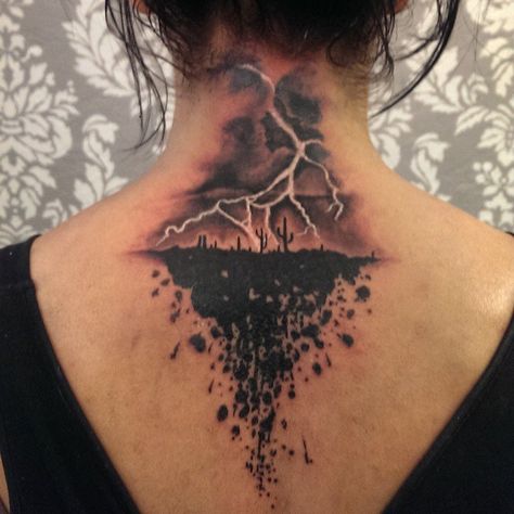 Lightning tattoo by my son. Electric Bolt Tattoo, Lightening Storm Tattoo For Women, Lightning Tree Tattoo, Lightning Tattoo Color, Storm Tattoos For Women, Lightning Storm Tattoo, Electricity Tattoo, Lightning Tattoo Women, Storm Tattoo For Women