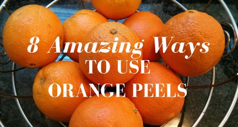 After juicing oranges for fresh OJ you're left with a pile of left over orange peels. Here are 8 mind blowing ways to reuse the peels that do not involve cooking! Citrus Cleaner, Dried Orange Peel, Cook More, Orange Peels, Eat Better, Create Change, Natural Therapy, Cleaning Recipes, Amazing Home