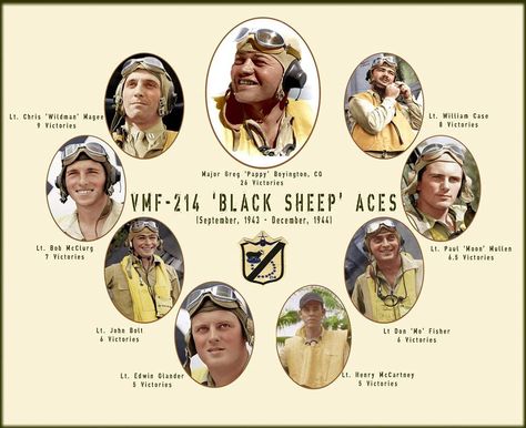 Black Sheep Wallpaper, Pilot Pictures, Sheep Wallpaper, Black Sheep Squadron, Ww2 Fighter Planes, American Military History, Wwii Fighter Planes, F4u Corsair, Naval Aviation