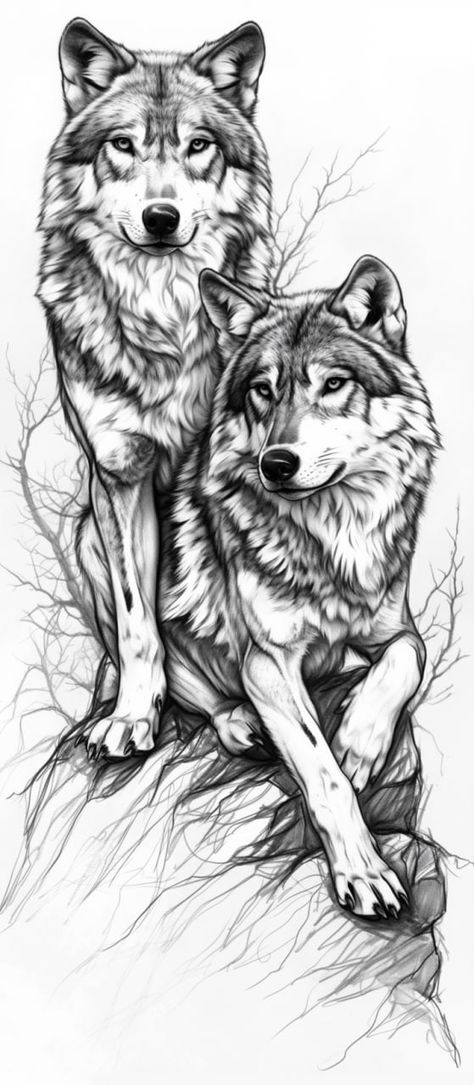 Wolf Sketch Tutorial, Therian Art Ideas Drawing, Alpha Werewolf Art, Wolf Drawing Tattoo, Wolf Stencil, Native American Tattoo Designs, Forest Sketch, Alpha Werewolf, Wolf Sketch