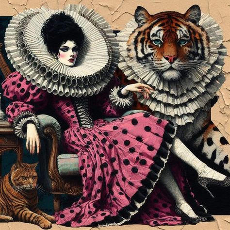 Woman With Tiger, Rock Lobster, Tiger Tiger, Alice In Wonderland, Adventure Travel, Decoupage, Angel, Tattoos, Animals