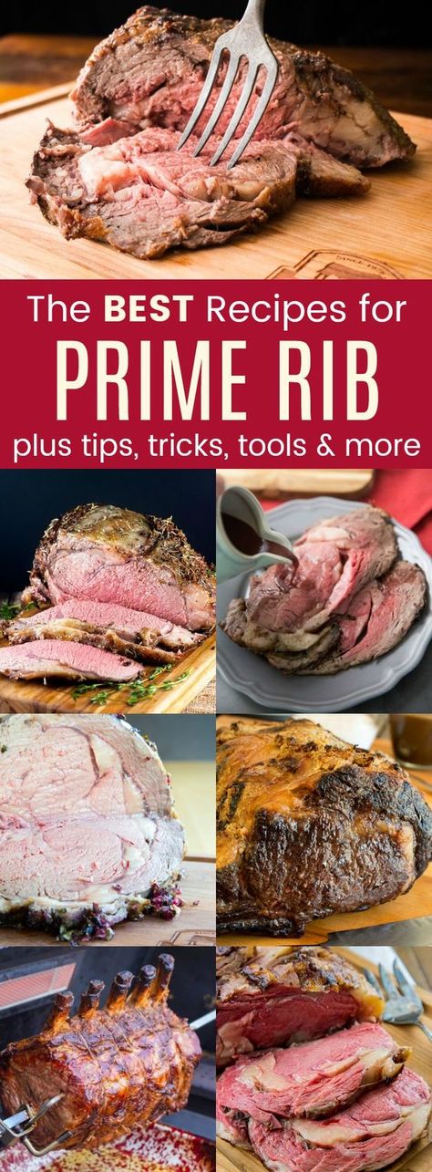 Crusted Prime Rib Recipe, Prime Rib Recipes, Best Prime Rib Recipe, Best Prime Rib, Slow Roasted Prime Rib, Au Jus Recipe, Smoked Prime Rib, Perfect Prime Rib, Cooking Prime Rib