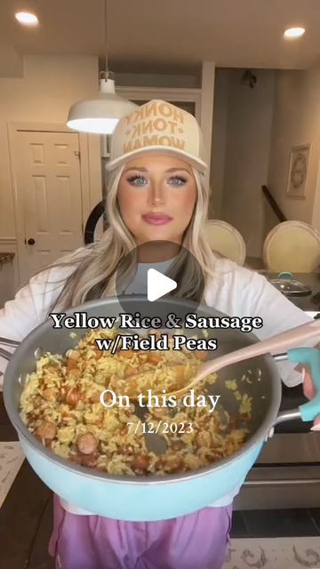 Tess Walker | #onthisday Yall loved this🤣#Recipe #recipes #cooking #cook #easy #EasyRecipe #fyp #MomsofTikTok | Instagram Sausage Yellow Rice Field Peas, Yellow Rice Sausage And Field Peas, Sausage And Yellow Rice Recipes, Lite Meals, Field Peas, Yellow Rice Recipes, Sausage Rice, Rice Recipes For Dinner, Pot Dinners