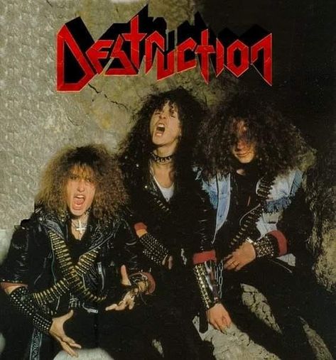 DESTRUCTION Destruction Band, Music Art Painting, Heavy Metal Girl, Heavy Metal Art, Battle Jacket, Band Pictures, Heavy Metal Music, Metal Girl, Band Photos