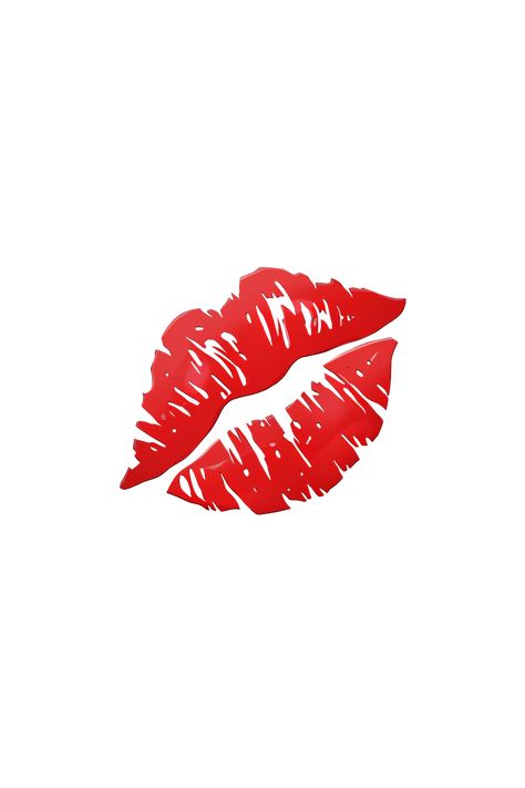 The 💋 Kiss Mark emoji appears as a bright red, full pair of lips with a slight curve to the right. The lips are slightly parted, as if in the middle of a kiss, and there is a small, white highlight on the top lip to give the appearance of shine. The overall shape of the emoji is round, with no visible outline or border. Kiss Drawings Outline, Muah Kiss Emoji, Kiss Mark Wallpaper Red Lips, Kiss Emoji Drawing, Kiss Emoji Iphone, Kiss Mark Png, Kiss Mark Drawing, Phone Emoji Png, Kiss Outline