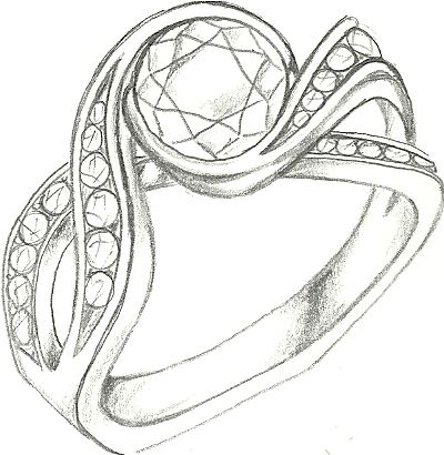 Accessories Design Sketch, Ring Sketch, Jewel Drawing, Jewelry Rendering, Jewelry Knowledge, Ring Jewellery Design, Fashion Illustrations Techniques, Art Jewelry Design, Jewellery Design Sketches