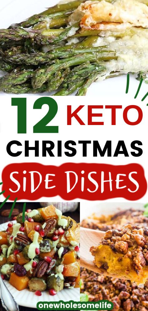 The best keto holiday side dishes for Christmas. So many yummy and easy side dishes including green beans, stuffing, brussels sprouts, gluten free, and vegan. Keto Sides For Ham, Side Dishes For Christmas, Dishes For Christmas, Cauliflower Stuffing, Low Carb Holiday Recipes, Low Carb Christmas, Keto Holiday Recipes, Keto Thanksgiving, Low Carb Holiday