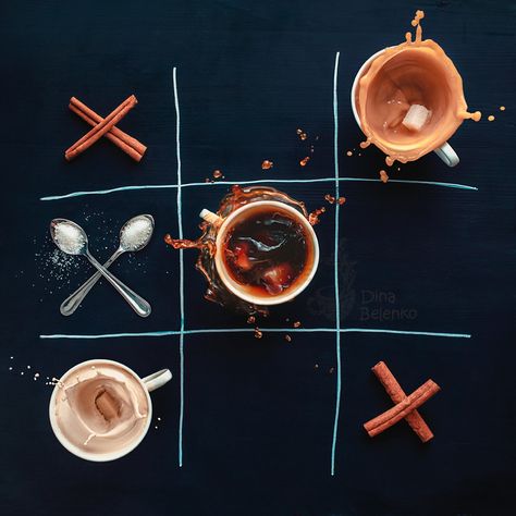 Coffee wins - Dina Belenko on Fstoppers Cups Of Coffee, Food Photography Inspiration, Coffee Photography, Flat Lay Photography, Food Photography Styling, Trik Fotografi, Coffee Cafe, Frappe, Coffee Love