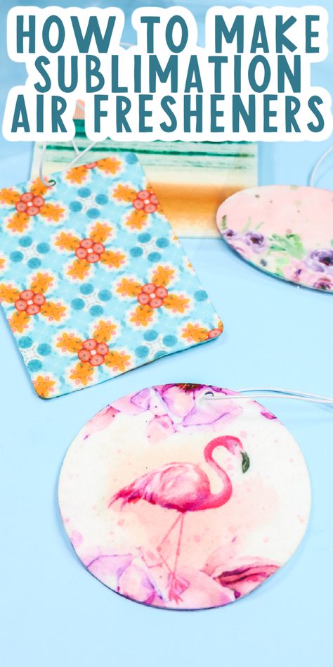 Sublimation Air Fresheners Diy, Sublimation Air Fresheners, Diy Air Freshner, Car Air Freshner, Sublimation Gifts, Sublimation Ideas Projects Inspiration, Diy Air Freshener, Country Chic Cottage, Sublimation Ideas