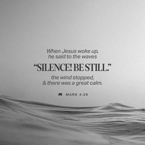 Mark 4:39-40 CSB [39] He got up, rebuked the wind, and said to the sea, “Silence! Be still!” The wind ceased, and there was a great calm. [40] Then he said to them, “Why are you afraid? Do you still have no faith?” . . . . . . #havefaith #Jesus #BeStill #HurricaneMilton Peace Be Still, Gospel Of Mark, Youversion Bible, Mark 4, Peace Of God, Daily Verses, Daily Scripture, Free Bible, Bible Prayers