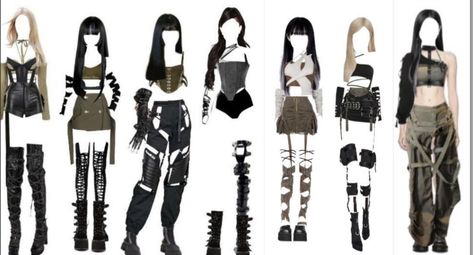 Female Kpop Idols Stage Outfits, Kpop 7 Members Outfit, 7 Member Outfits, Kpop Stage Outfits 5 Members, Kpop Stage Outfits Ideas 9 Members, 7 Member Girl Group Outfits, 8 Member Girl Group Outfits, Four Member Girl Group Outfits, 7 Member Kpop Girl Group Outfits