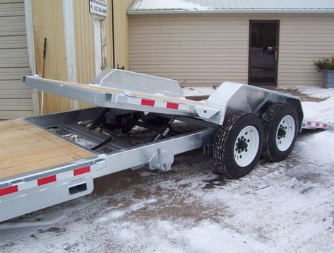 Tilt Trailer, Low Deck, Small Tractors, Trailer Plans, Enclosed Trailers, Towing Trailer, Custom Trailers, Dump Trailers, Flatbed Trailer