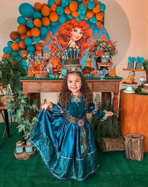 Adele Birthday, Merida Birthday Party, Brave Birthday Party, Brave Movie, Braves Party, Movie Birthday Party, Princess Merida, Merida Brave, Movie Birthday