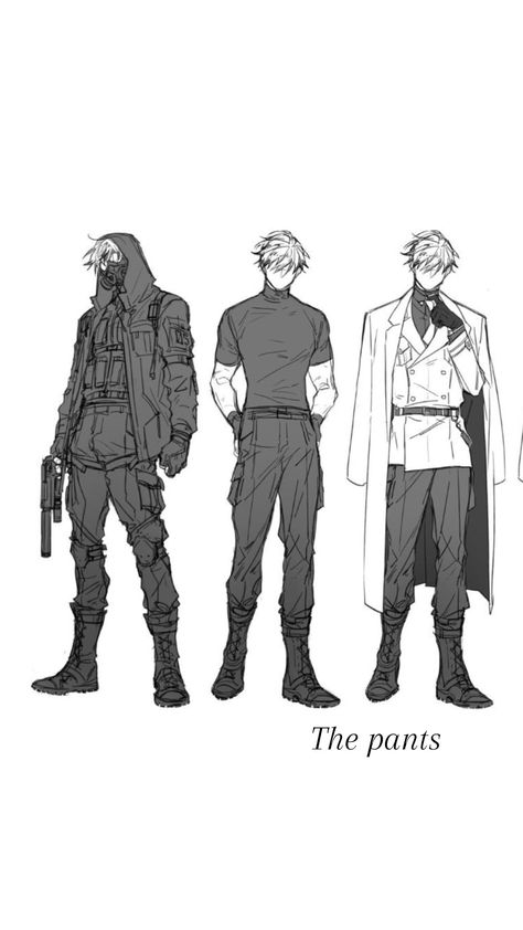 Police Reference Pose, Veteran Character Design, Trenchcoat Drawing Reference, Super Soldier Character Design, Spy Clothes Men, Boot Design Drawing, Spy Drawing Character Design, Soldier Outfit Drawing, Assassin Sketch