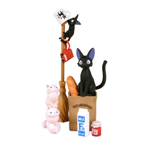 Ghibli Toys, Kiki Delivery, Kiki's Delivery Service, Reborn Katekyo Hitman, White Kittens, Howls Moving Castle, My Neighbor Totoro, Takara Tomy, Toy Figures