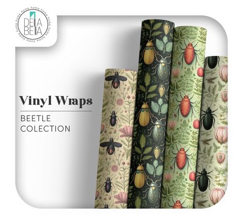 Maximalist Decor Vinyl Wrappping for Furniture Beetle Flowers,Peel&Stick, Kitchen Cabinet Decals, Maximalism Decor, Stair Decals, Tile Stickers Kitchen, Home Decor Vintage, Furniture Renovation, Upcycle Projects, Maximalism, Vinyl Wrap