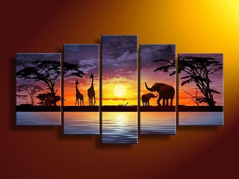 Hand Painted Wall Art, Kunst Inspiration, Art Deco Home, Giraffes, Abstract Oil, Oil Painting Abstract, Oil Painting Landscape, Modern Art Abstract, Banksy