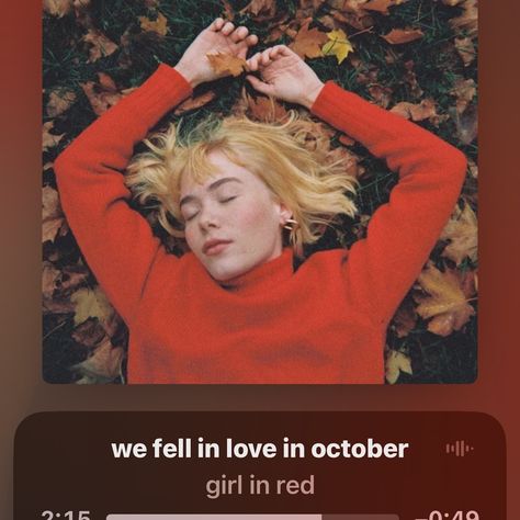 fell in love w october Musica Spotify, Forget Her, Girl In Red, Music Collage, Music Poster Design, Pochette Album, Music Stickers, Music Album Covers, Indie Aesthetic