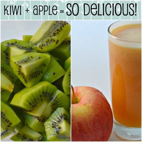 Kiwi Juice Recipe, Cold Pressed Juice Recipes, Apple Juice Recipe, Fresh Juice Recipes, Kiwi Recipes, Juice Menu, Kiwi Juice, Healthy Juicer Recipes, Fruit Juice Recipes