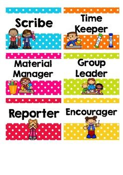 Collaborative Learning Group Work Cards/Tags Role Cards For Group Work, Tutoring Resources, Cooperative Learning Groups, Talk Moves, Group Roles, Oral Language Activities, Active Learning Strategies, Teach English To Kids, Verb Worksheets