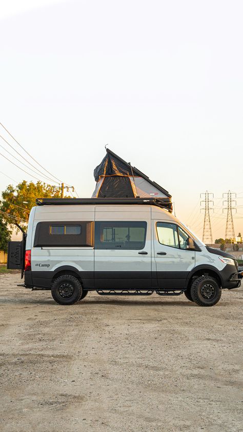 Roof Top Tent Camping, Off Road Rv, 4x4 Camper Van, Rooftop Tent, Camping Van, Roof Tent, Van Accessories, Camper Van Conversion Diy, Camper Van Conversion