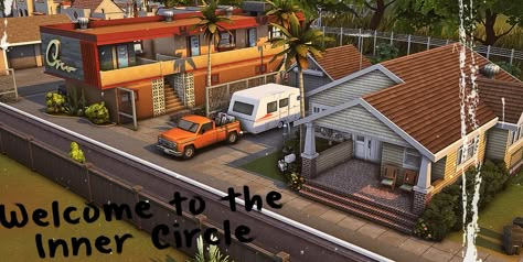 Sims 4 House Builds, The Sims 4 Casas, Cc Finds Sims 4, Ts4 Lots, The Sims 4 Builds, Sims 4 Building Ideas, Sims Lots, Tiny Beach House, Sims 4 Save File