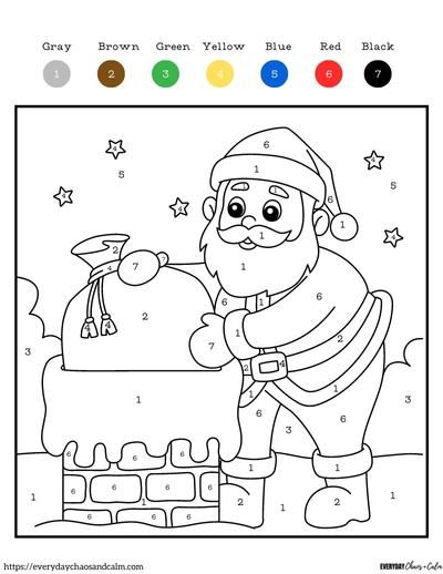 8 Free Printable Christmas Color By Number Pages For Kids Color By Number Gingerbread House, Christmas Colour By Numbers For Kids, Christmas Colour By Number, Color By Number Printable Free, Christmas Worksheets For Kids, Free Color By Number, Christmas Coloring Printables, Free Printable Christmas Worksheets, Preschool Christmas Party