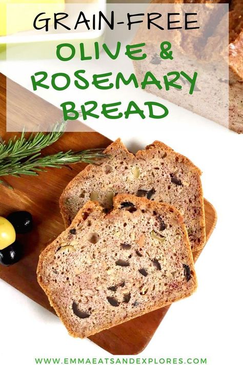 rosemary bread Bread With Olives, Rosemary Bread, Grain Free Bread, Specific Carbohydrate Diet, Easy Meal Ideas, Mastermind Group, Low Carb Diets, Delicious Sandwiches, Sandwich Bread