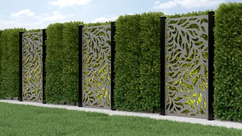 Artificial Grass Wall, Compound Wall Design, Front Wall Design, Garden Wall Designs, Green Fence, Backyard Fence, Grass Wall, Back Garden Design, Modern Backyard Landscaping