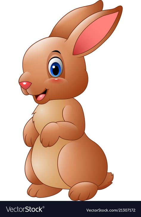 Animated Rabbit, Easter Bunny Cartoon, Rabbit Clipart, Bunny Clipart, Brown Rabbit, Rabbit Vector, Bunny Cartoon, Brown Bunny, Cute Bunny Cartoon