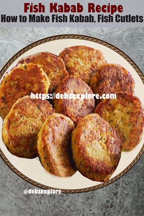 machi kabab, machli kabab, macchi kabab, fish cutlets, fish kabab Fish Kabab, Fish Cutlets, How To Make Fish, Kabab Recipe, Kebab Recipe, Fish Recipe, Kebabs, At Home, Fish