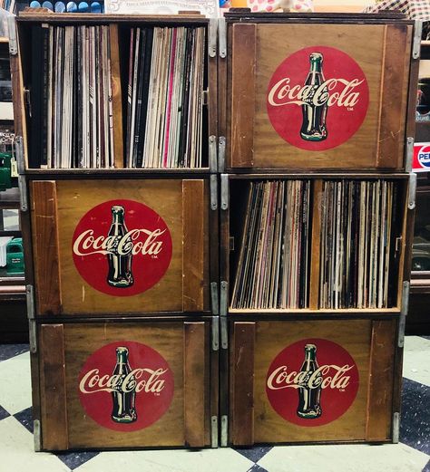 Lebanon Antique Mall on Instagram: “We got in these Coca-Cola crates today...but better yet...they’re all filled with records! Working on them now. Preview video coming soon…”