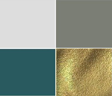 Color scheme for new office/guest room - Dark teal, charcoal gray, gold accents sub teeal for royal blue and add fuschia..jewel tones for library Colour Aesthetic, Deco Pastel, Teal Living Rooms, Teal Bedroom, Gold Living, Gold Living Room, Office Guest Room, Guest Room Office, Room Color Schemes