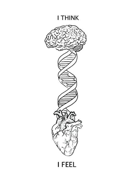 Shoulder Cap Tattoo, Dna Tattoo, Small Quotes, Brain And Heart, White Drawing, Heart Drawing, Human Heart, Dessin Adorable, Black And White Drawing