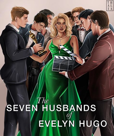 Artist: thalia_art_ Hugo Book, Wlw Ships, Find Wallpaper, Romcom Books, Seven Husbands Of Evelyn Hugo, Book Romance, Bookish Art, Evelyn Hugo, She Made Me