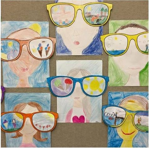 Classe D'art, 3rd Grade Art, Eric Carle, Art Lessons Elementary, School Art Projects, Spring Art, Camping Art, Summer Break, Art Classroom