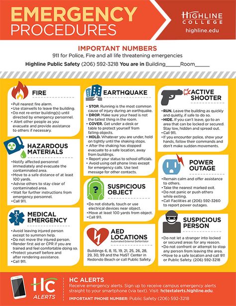 Garage Workspace, Safety Infographic, Emergency Procedures, Preparedness Plan, Health And Safety Poster, Survival Skills Emergency Preparedness, Emergency Response Plan, Emergency Response Team, Safety Procedures