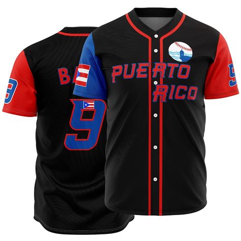 PRICES MAY VARY. Features: The letters and numbers on the front and back are all stitched; 100% high quality polyester, Dry-quick, Comfort, Breathable Double Stitched and Embroidery Logo, Letters & Numbers our Puerto Rico Jersey are crafted from lightweight material, offer you superior comfort, perfect for spring, summer and fall 90s World Game Classic Baseball Jersey design with full button down closure and loose fit, short sleeves casual wear, suitable for daily life, sports and outdoors Men's Baseball Jersey Design, Puerto Rico Baseball, Jersey Ideas, Jersey Party, Logo Letters, Unisex Clothes, Baseball Jersey Shirt, Play Baseball, Dance Team