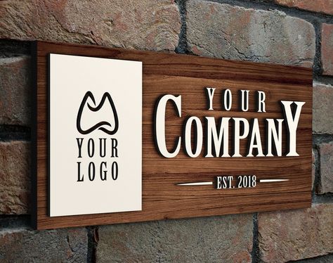 Thanks for the kind words! ★★★★★ "Absolutely love the sign. Great workmanship and made exactly how we wanted." Elizabeth A. https://etsy.me/3wBABlV #etsy #rectangle #no #unframed #office #artdeco #metal #allseasons #horizontal #fsccertifiedwood Wooden Signs For Business, Wooden Logo Sign, Wood Company Logo, Wood Business Signs, Wooden Business Signs, Barbershop Ideas, Business Signs Outdoor, Transparent Business Cards, Wooden Signage