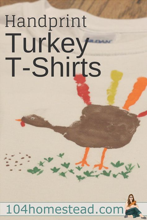 T-shirt painting is super fun and super easy. Make a handprint turkey t-shirt for your little one to wear for Thanksgiving. Hand Print Turkey, Handprint Turkey, Turkey Handprint Craft, Thanksgiving Tshirts, Holiday Shirt Ideas, Hand Print Tree, Kids Craft Gifts, Thanksgiving Crafts For Toddlers, Fun Thanksgiving Crafts