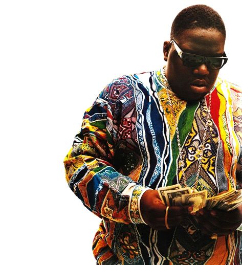 Cosby Sweater, Estilo Cholo, Coogi Sweater, Theme Tattoo, The Cardigans, Real Hip Hop, Biggie Smalls, Notorious Big, 90s Hip Hop