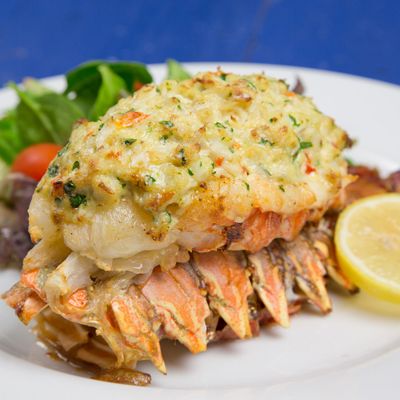 Lobster Stuffed with Crab Imperial Stuffed Lobster, Crab Imperial, Flounder Recipes, Crab Stuffed Mushrooms, Lobster Dishes, Lobster Recipes Tail, Lobster Tail, Crab And Lobster, Lobster Recipes