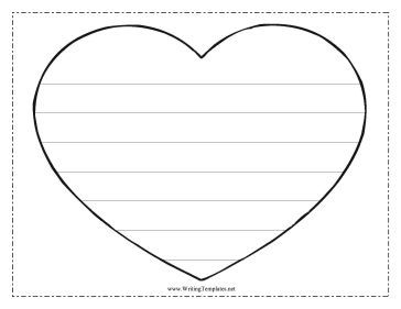 Heart Writing Template Writing Template, free to download and print Valentine Writing Activity, Valentines Writing Activities, Heart Writing, Valentines Writing, Valentines Letter, February Activity, February Ideas, Writing Template, 2nd Grade Writing