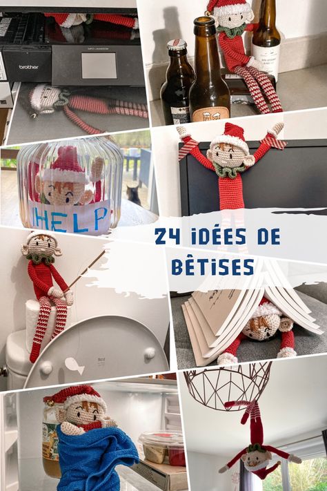 24 idées de bêtises amusantes pour lutin de Noël 24 ideas funny Elf on the shelf The Elf On The Shelf Ideas, Funny Elf On The Shelf, Outdoor Christmas Decorations, On The Shelf, The Elf, Winter Holidays, Elf On The Shelf, Christmas Diy, Elf