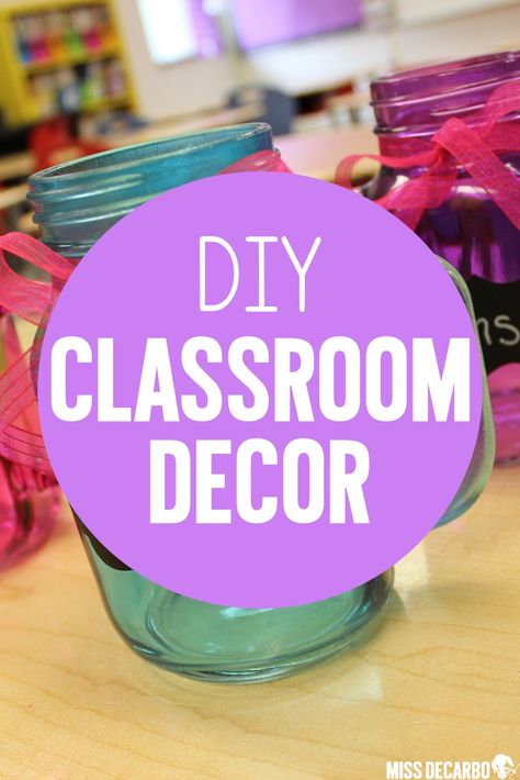 5 DIY classroom decor and classroom organization projects Classroom Decor Diy, Diy Classroom Decor, Classroom Decor High School, Diy Classroom Decorations, Printable Classroom Decor, Classroom Culture, Teachers Corner, English Decor, Classroom Decor Themes