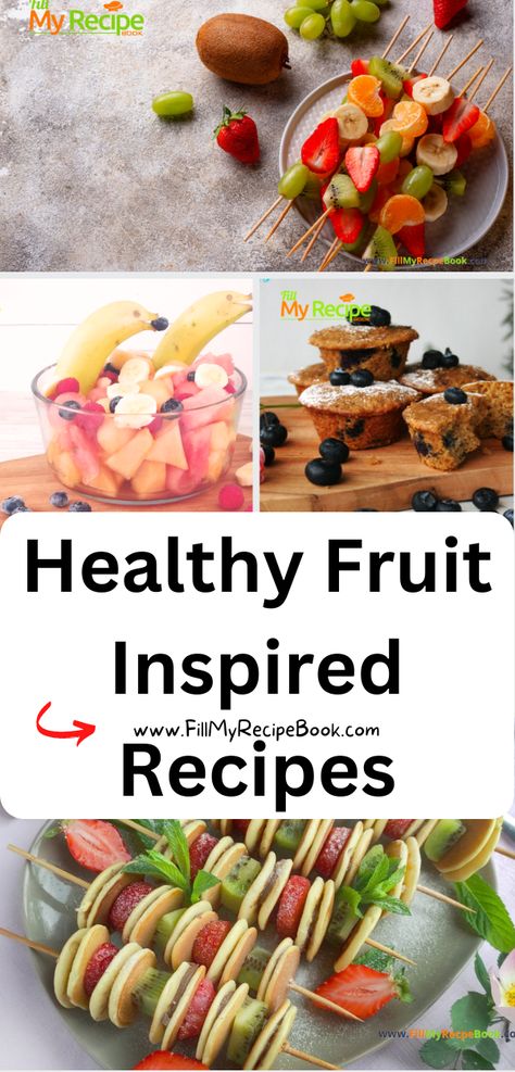 Healthy Fruit Inspired Recipes ideas to create. Homemade easy desserts, breakfast, or brunch kids will love for meals or snacks. Fruit For Brunch Ideas, Fruit Based Breakfast, Fruit For Breakfast Ideas, Fruit For Brunch, Homemade Easy Desserts, Fruit Breakfast Recipes, Fruit Breakfast Ideas, Greek Yogurt Fruit Dip, No Bakes