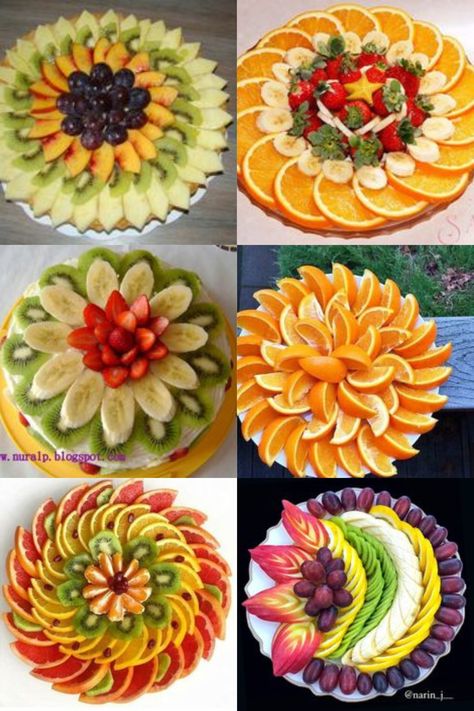 Fruit Tray Designs Parties, Fruit Tray Decoration Ideas, Salad Decoration Ideas Vegetables, Creative Fruit Tray Ideas, Summer Fruit Platter, Fruit Tray Designs, Fruit Platter Ideas, Fruit Presentation, Fruit Buffet